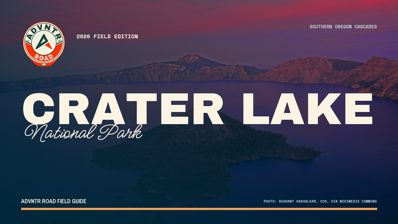Crater Lake National Park guide cover