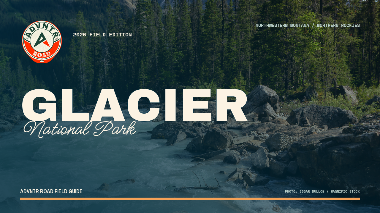 Glacier National Park guide artwork