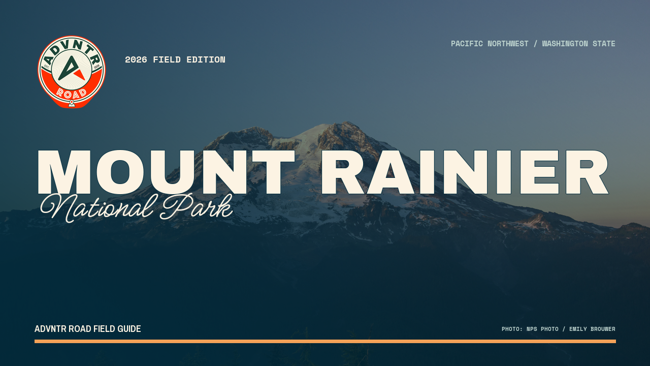 Mount Rainier National Park guide artwork