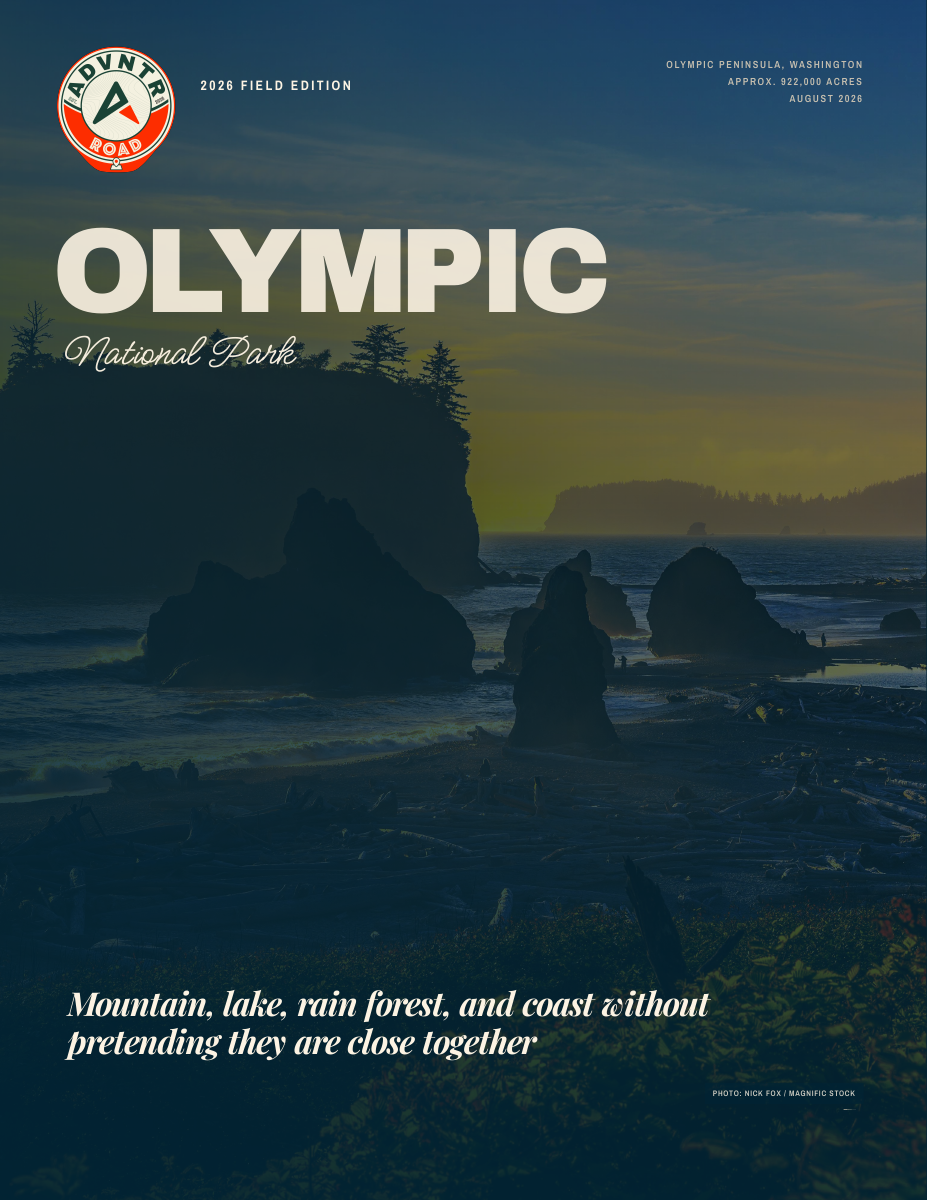 Olympic National Park ADVNTR Road field guide cover